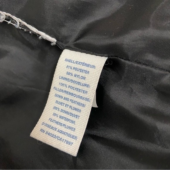 Old Navy Down Puffer Coat Black Shiny Size Medium - Picture 5 of 7